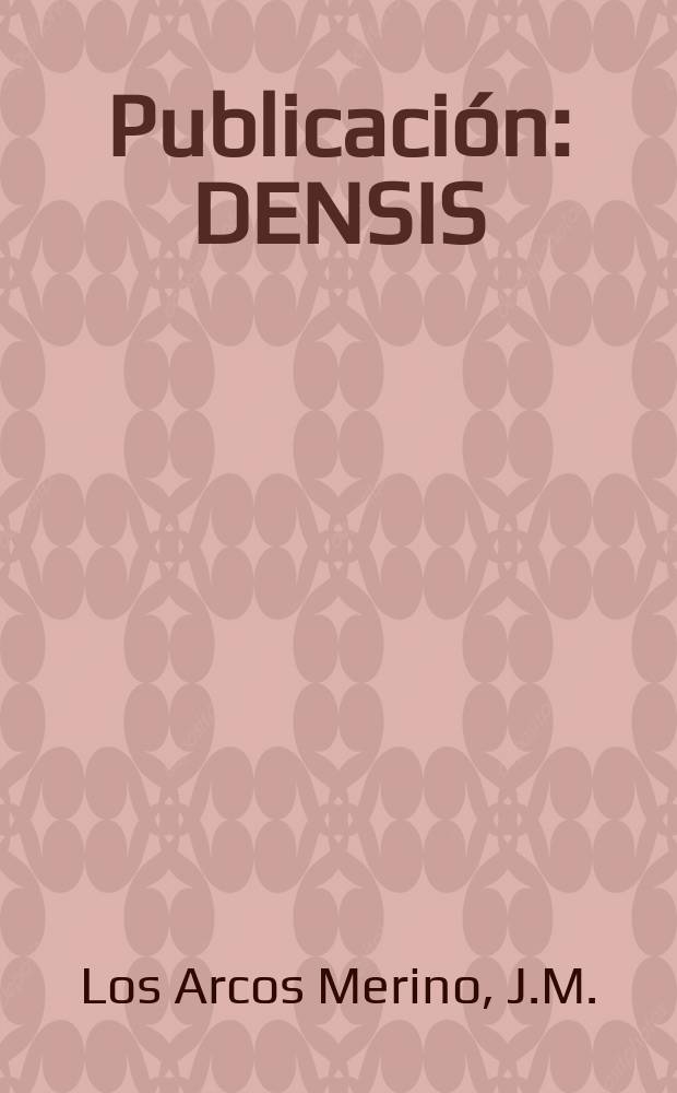 [Publicación] : DENSIS