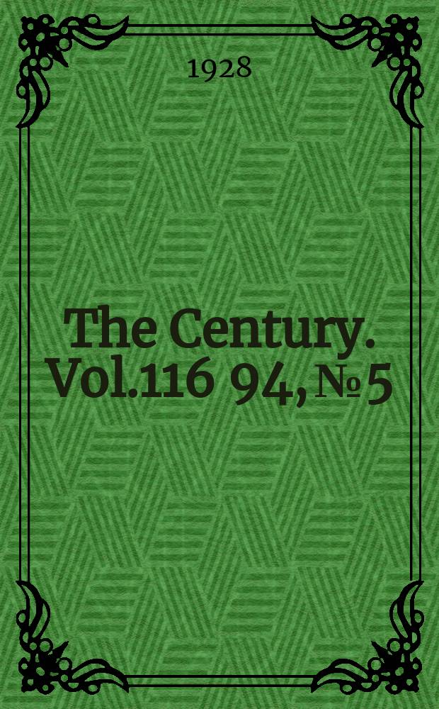 The Century. Vol.116[94], №5