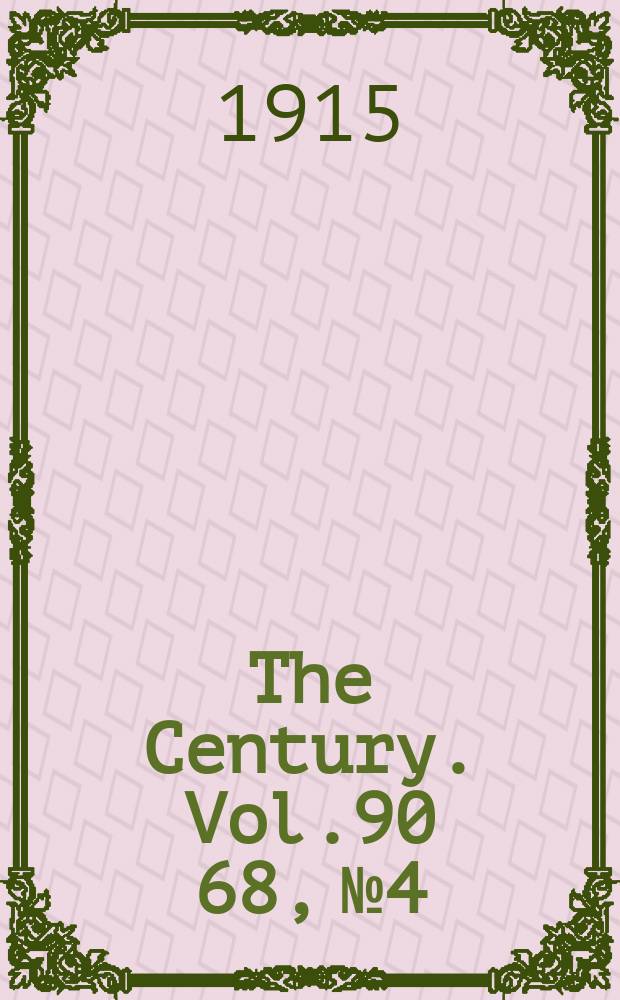The Century. Vol.90[68], №4