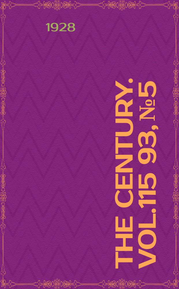 The Century. Vol.115[93], №5