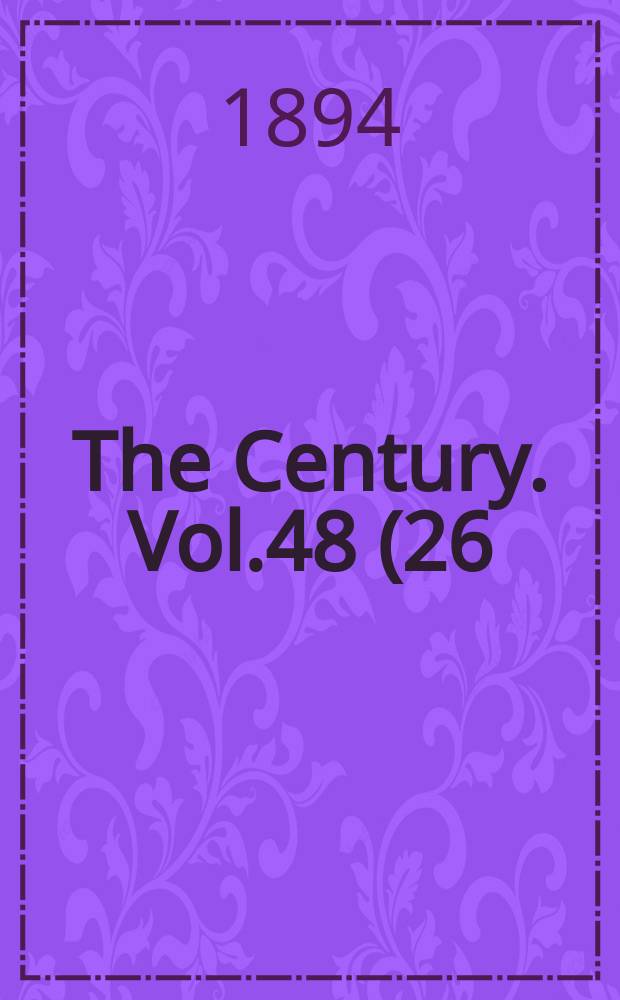 The Century. Vol.48(26), №3