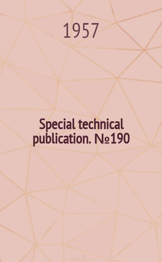 Special technical publication. №190 : Symposium on pH measurement ...