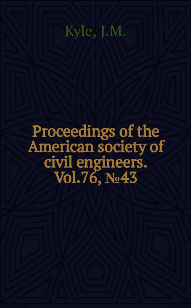 Proceedings of the American society of civil engineers. Vol.76, №43 : Settlement correction at la Guardia Field