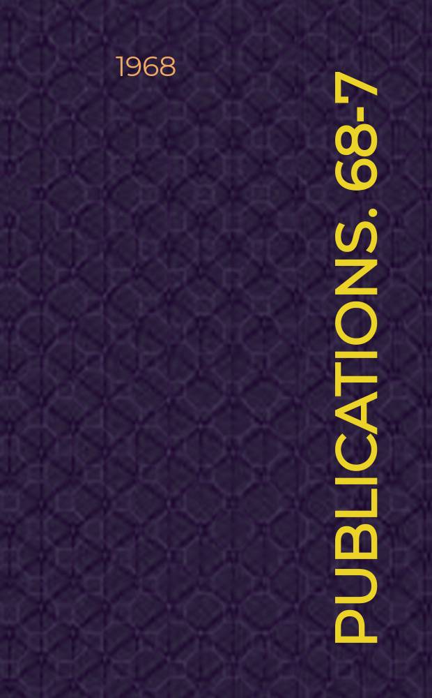 [Publications]. 68-7