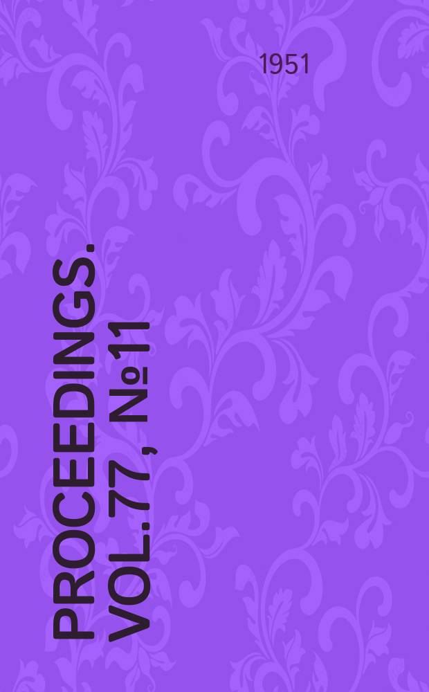 Proceedings. Vol.77, №11 : Discussion of long - term storage capacity of reservoirs