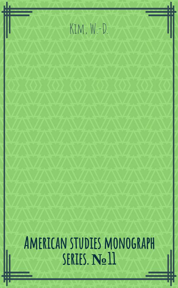 American studies monograph series. №11 : The edge of nothing