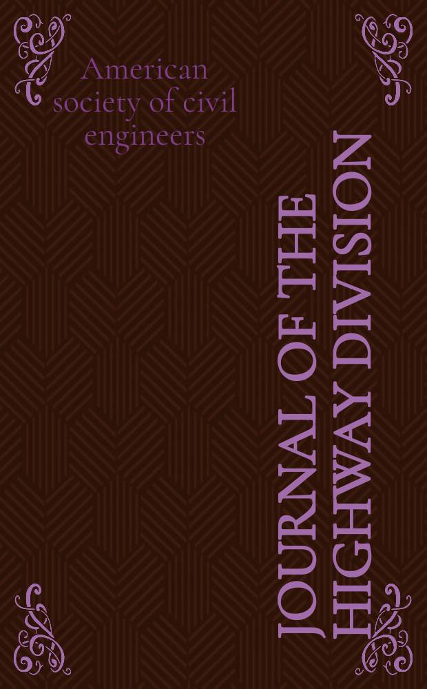 Journal of the Highway division