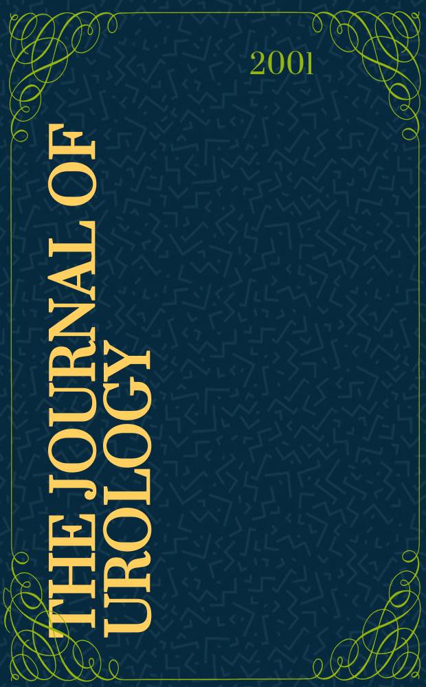 The Journal of urology : Offiс. organ of the Amer. urological assoc. 2001 к vol. 165, № 5, suppl.