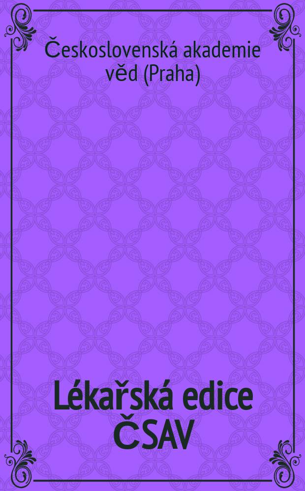 Lékařská edice ČSAV
