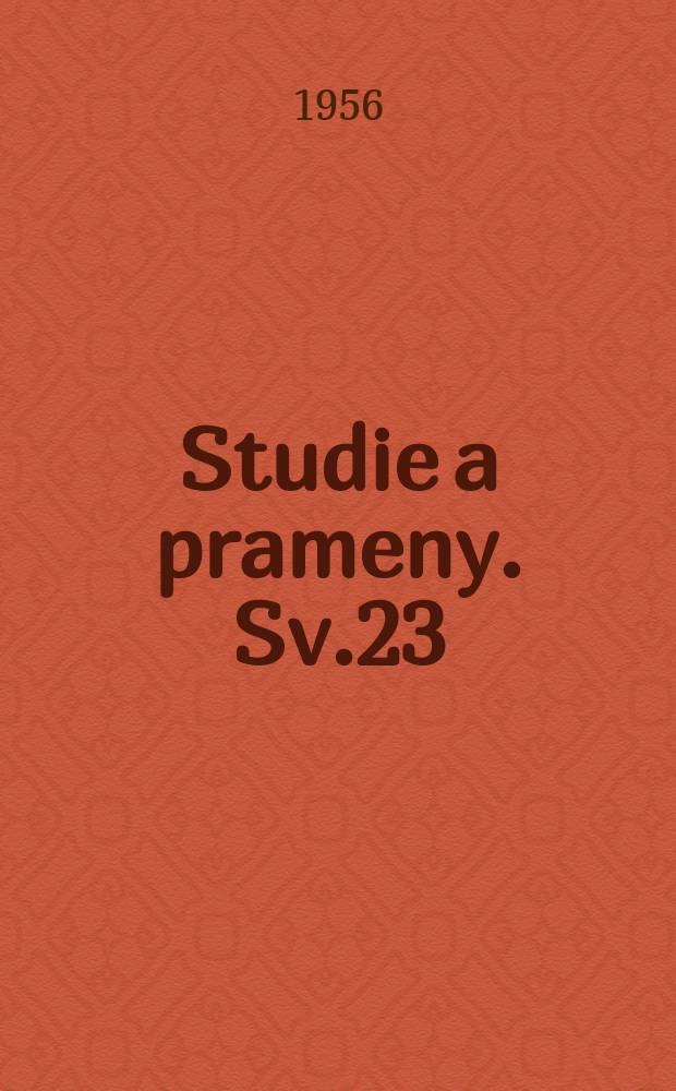 Studie a prameny. Sv.23 : Med. Dr. Juří Procháska. 1749-1820