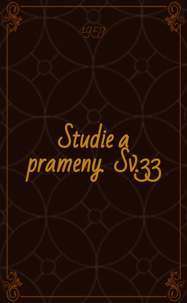 Studie a prameny. Sv.33 : Fysiologie cukrovky