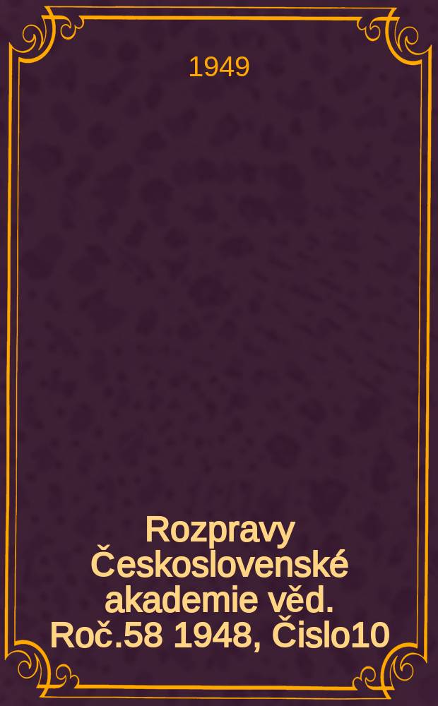 Rozpravy Československé akademie věd. Roč.58 1948, Čislo10 : Tři kapitoly o monoidálnich transformacích v S