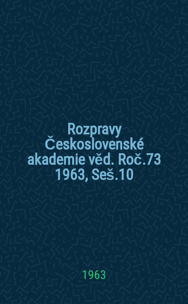 Rozpravy Československé akademie věd. Roč.73 1963, Seš.10 : Elektrické vlastností tkání
