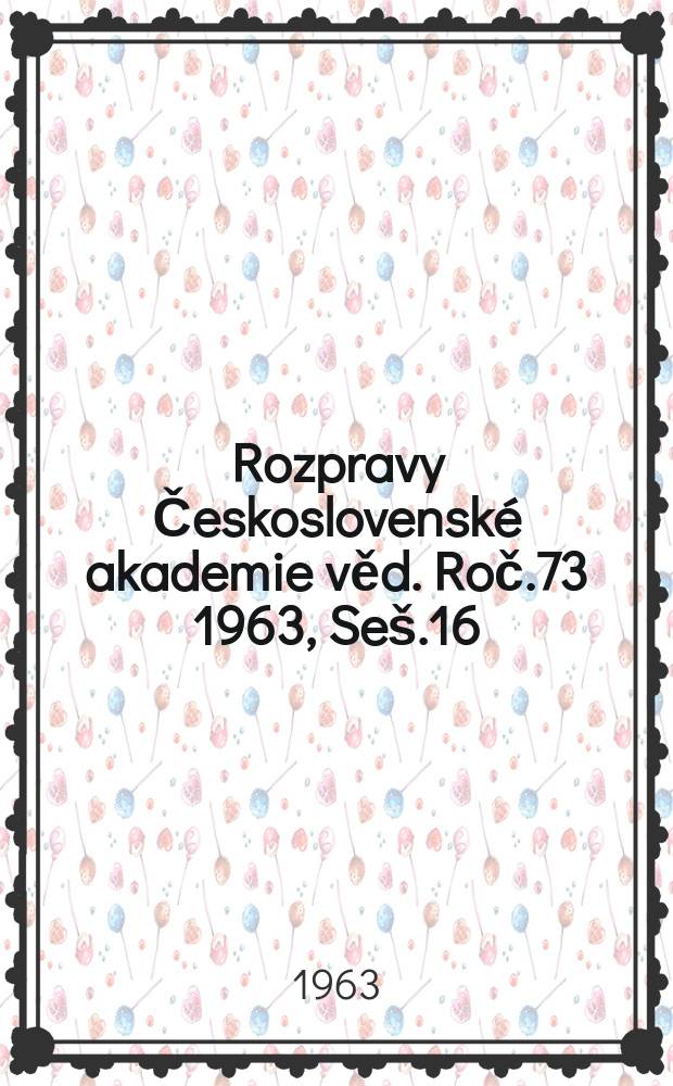 Rozpravy Československé akademie věd. Roč.73 1963, Seš.16 : Určování absolutního stáří hornin kalium-argonovou metodou