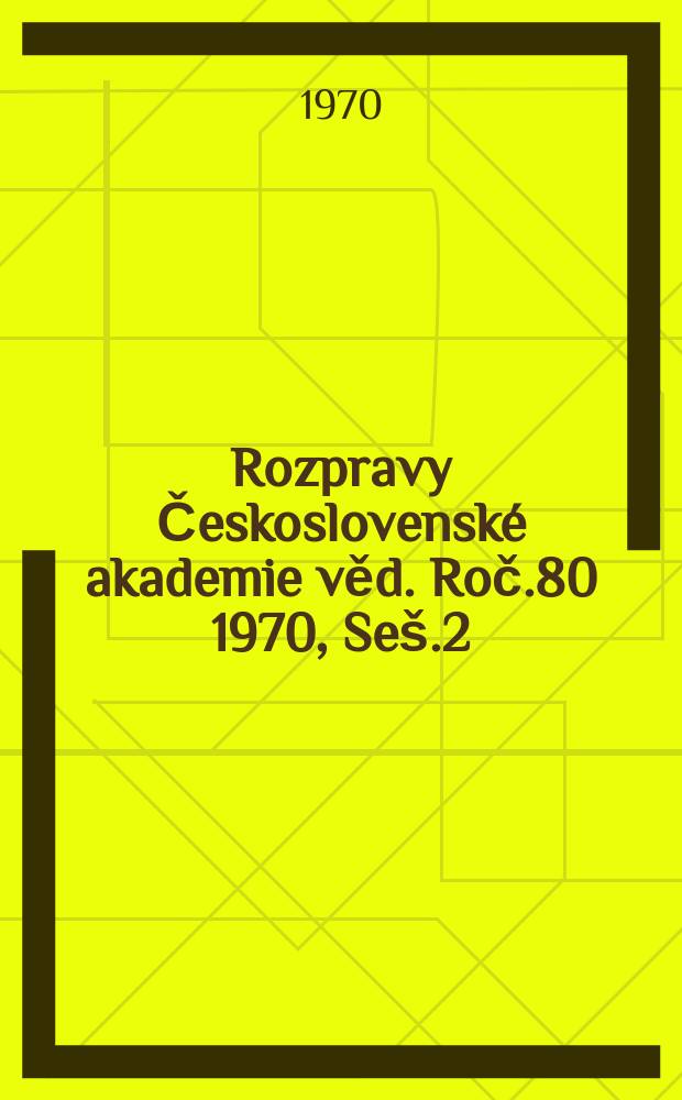 Rozpravy Československé akademie věd. Roč.80 1970, Seš.2 : Polyploidy and variation in the Campanula rotundifolia complex