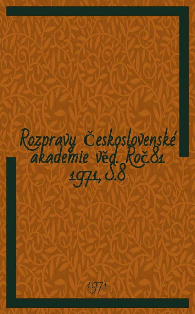Rozpravy Československé akademie věd. Roč.81 1971, S.8 : Die Larven der mitteleuropäischen Garabus- und Procerus- Arten