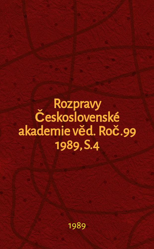 Rozpravy Československ&eacute; akademie věd. Roč.99 1989, S.4 : Evropsk&eacute; hercynidy v teorii deskov&eacute; tektoniky