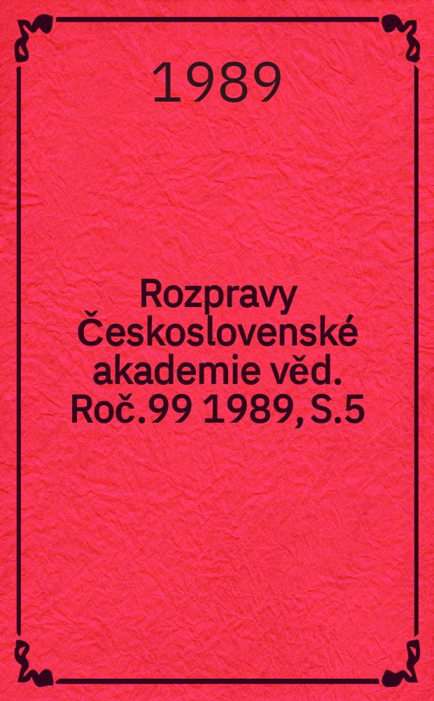 Rozpravy Československé akademie věd. Roč.99 1989, S.5 : Nízkoteplotní optická spektroskopie chlorofylu