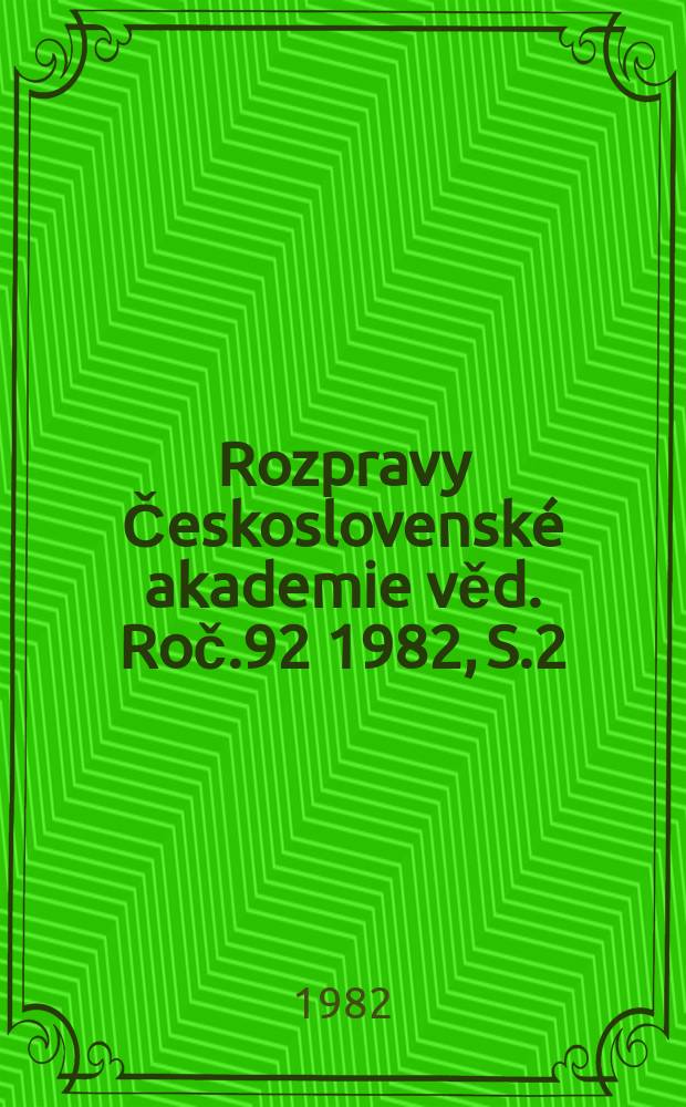 Rozpravy Československé akademie věd. Roč.92 1982, S.2 : Petrology of the Makalu Massif Nepal ...