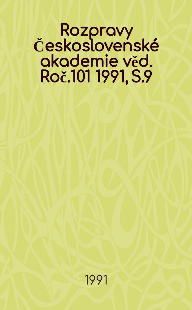 Rozpravy Československé akademie věd. [Roč.101] 1991, [S.9] : Fluidní inkluze v minerálech