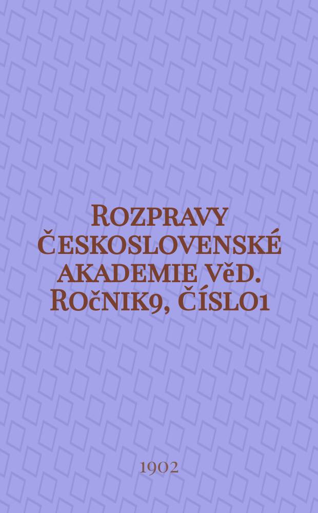 Rozpravy Československé akademie věd. Ročnik9, Číslo1 : Kamenosloví nářečí jihočeských