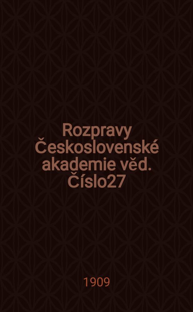 Rozpravy Československé akademie věd. Číslo27 : Studie Štitenské