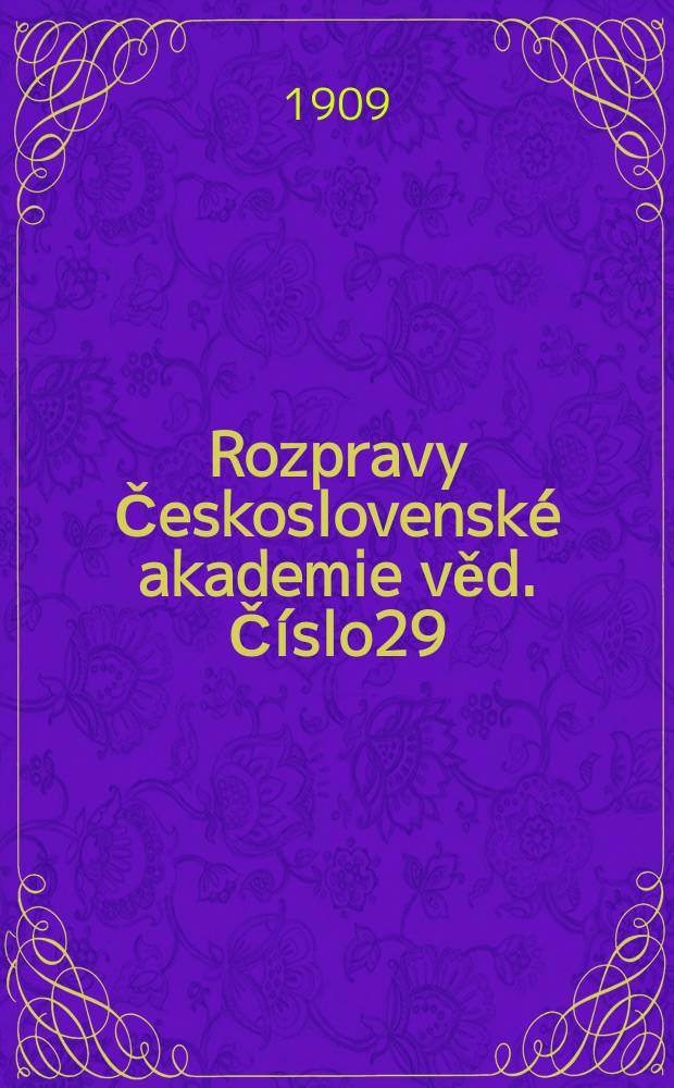 Rozpravy Československé akademie věd. Číslo29 : Novočeská výslovnost