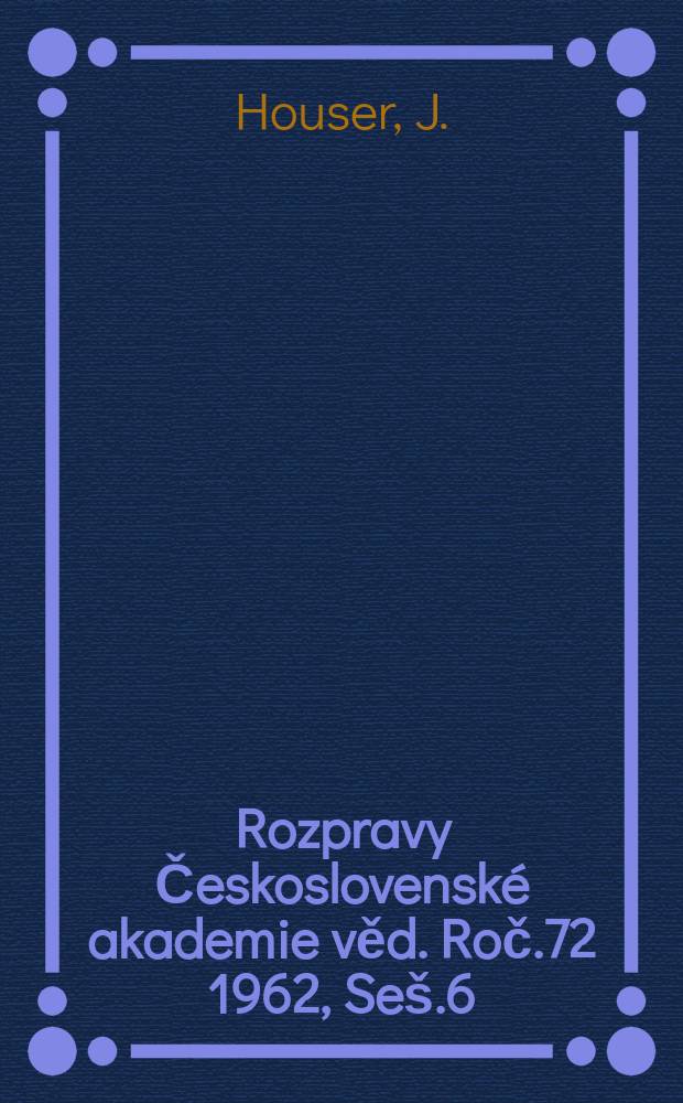 Rozpravy Československé akademie věd. Roč.72 1962, Seš.6 : Dětská práce a její právní úprava v naších zemích za kapitalismu