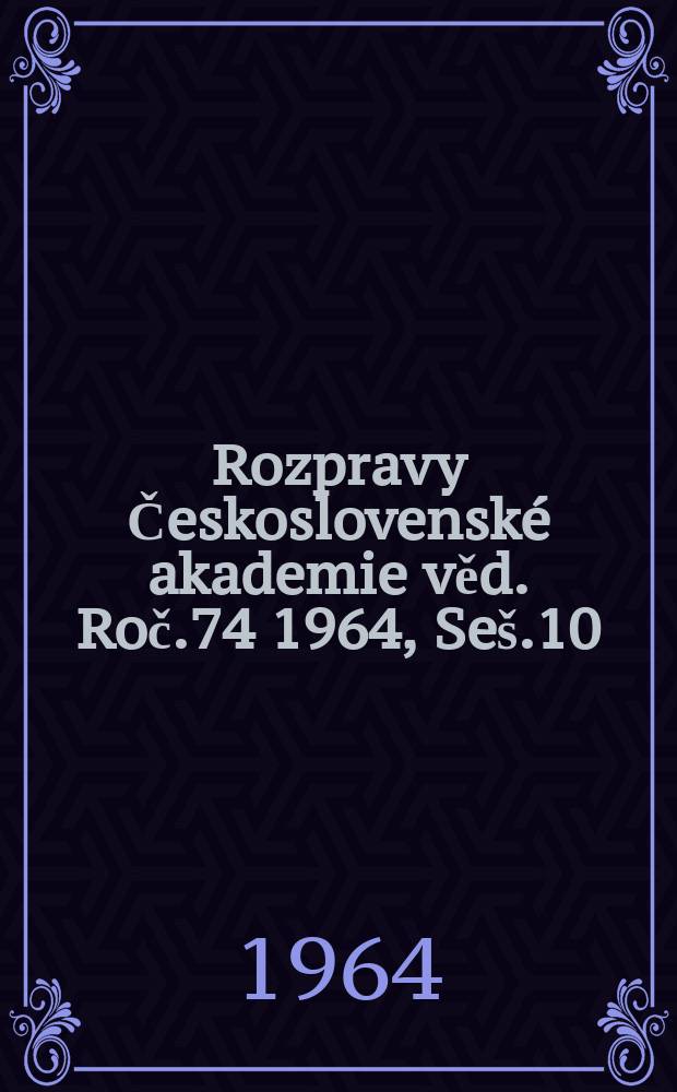 Rozpravy Československé akademie věd. Roč.74 1964, Seš.10 : Polovětně vazby a kondenzace "druhého sdělení" v ruštině a v češtině