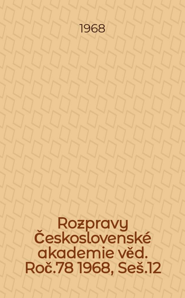 Rozpravy Československé akademie věd. Roč.78 1968, Seš.12 : Skončení přípravného řízení podle trestního řadu ČSSR