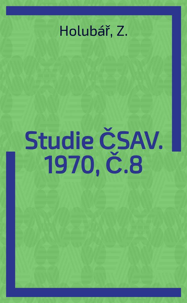 Studie ČSAV. 1970, Č.8 : My&scaron;lenkov&eacute; operace a učen&iacute; jazyku