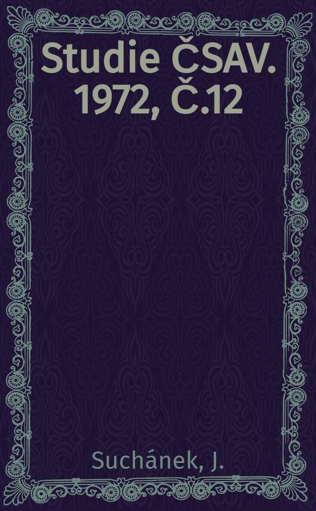 Studie ČSAV. 1972, Č.12 : Vznik koncepce JZD