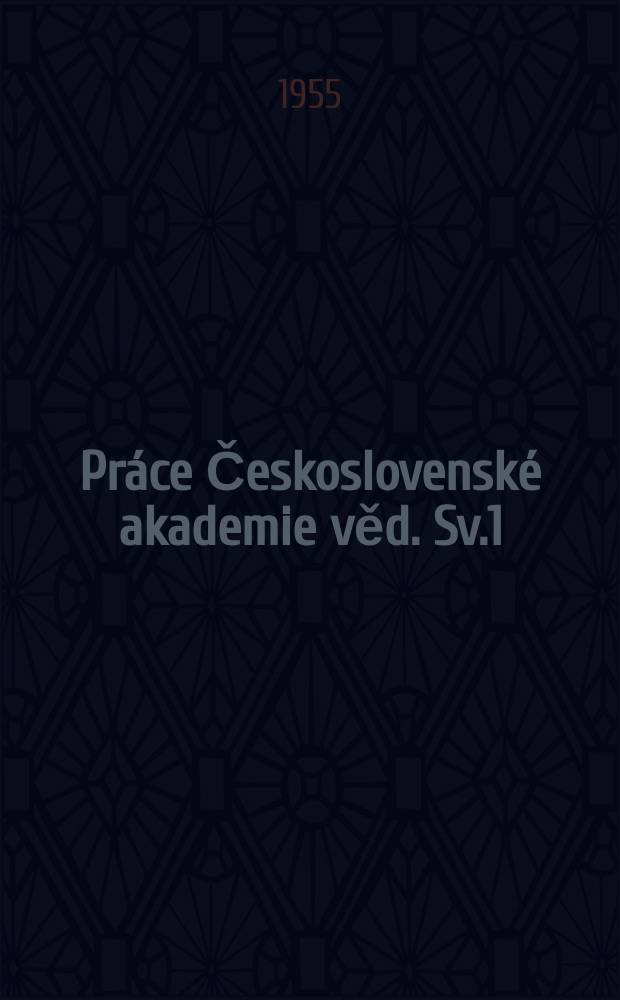 Práce Československé akademie věd. Sv.1 : Tábor v husitském revolučním hnuti