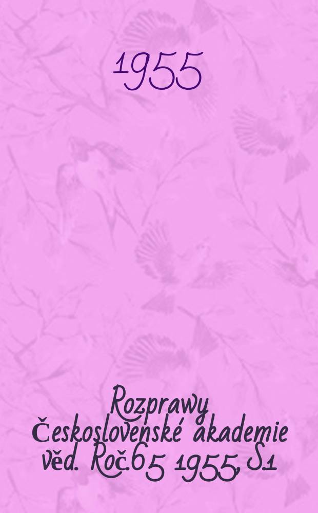 Rozprawy Československ&eacute; akademie věd. Roč.65 1955, S.1 : Stabilita lomen&yacute;ch p&aacute;sů. Podm&iacute;nky fysikaln&iacute; podobnosti při vy&scaron;etřov&aacute;n&iacute; pevnost&iacute; a vlastn&iacute; frekvence strojn&iacute;ch č&aacute;st&iacute;