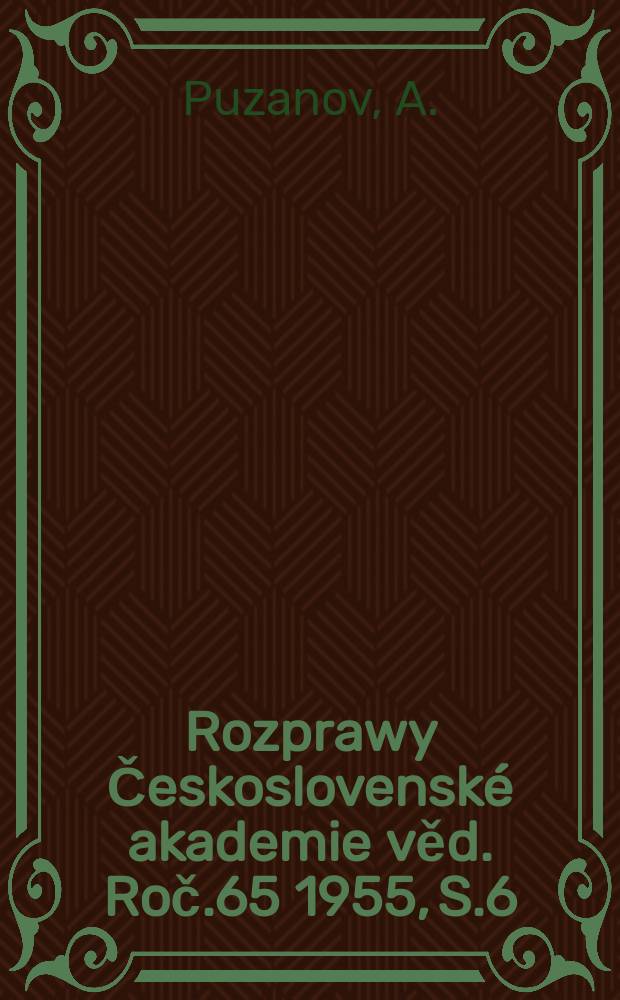 Rozprawy Československé akademie věd. Roč.65 1955, S.6 : Řešení hybu rázových vln v otevřených Korytech