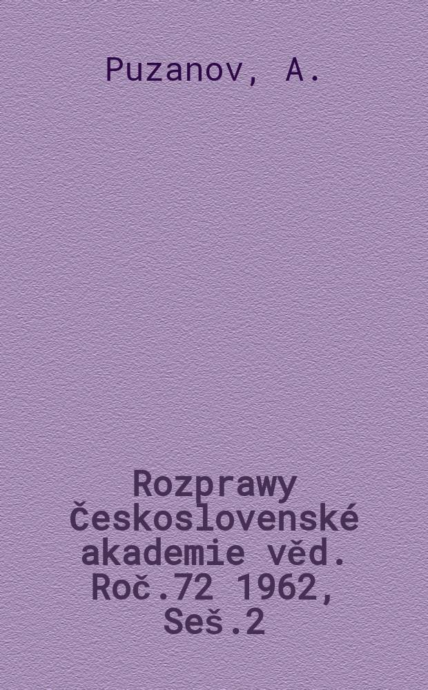 Rozprawy Československ&eacute; akademie věd. Roč.72 1962, Se&scaron;.2 : Struktura vlnov&eacute;ho prouděni v otevřen&yacute;ch korytech