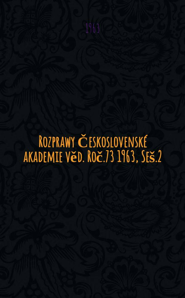 Rozprawy Československé akademie věd. Roč.73 1963, Seš.2 : Vlastni náklady výroby u kondenzačních parních elektráren a tepláren