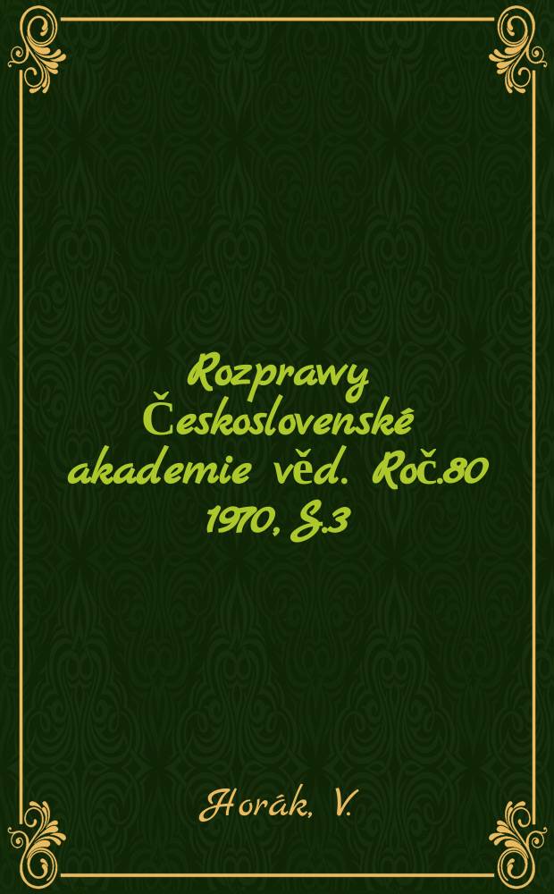 Rozprawy Československé akademie věd. Roč.80 1970, S.3 : Inverse variational principles of thermodynamics of solids