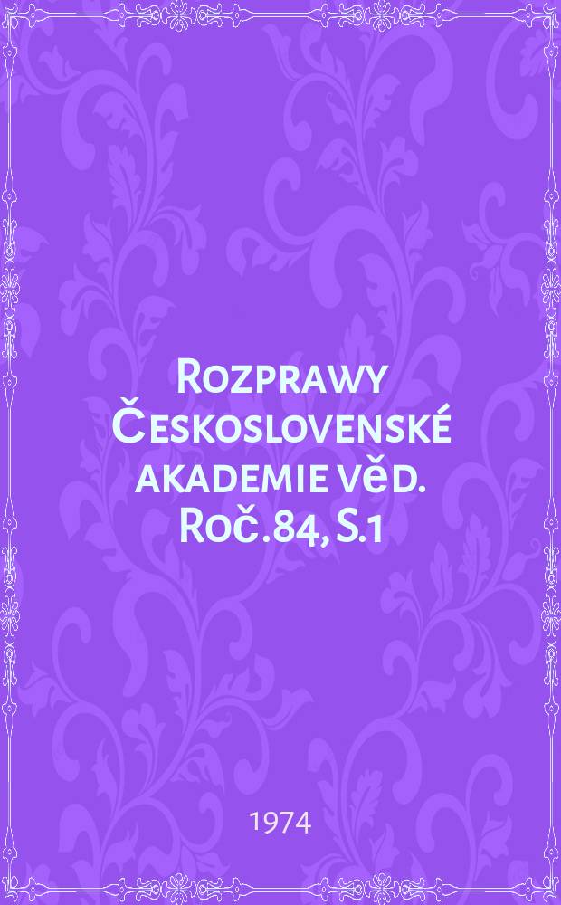 Rozprawy Československé akademie věd. Roč.84, S.1 : Boulení a vrásněni sendvičových desek