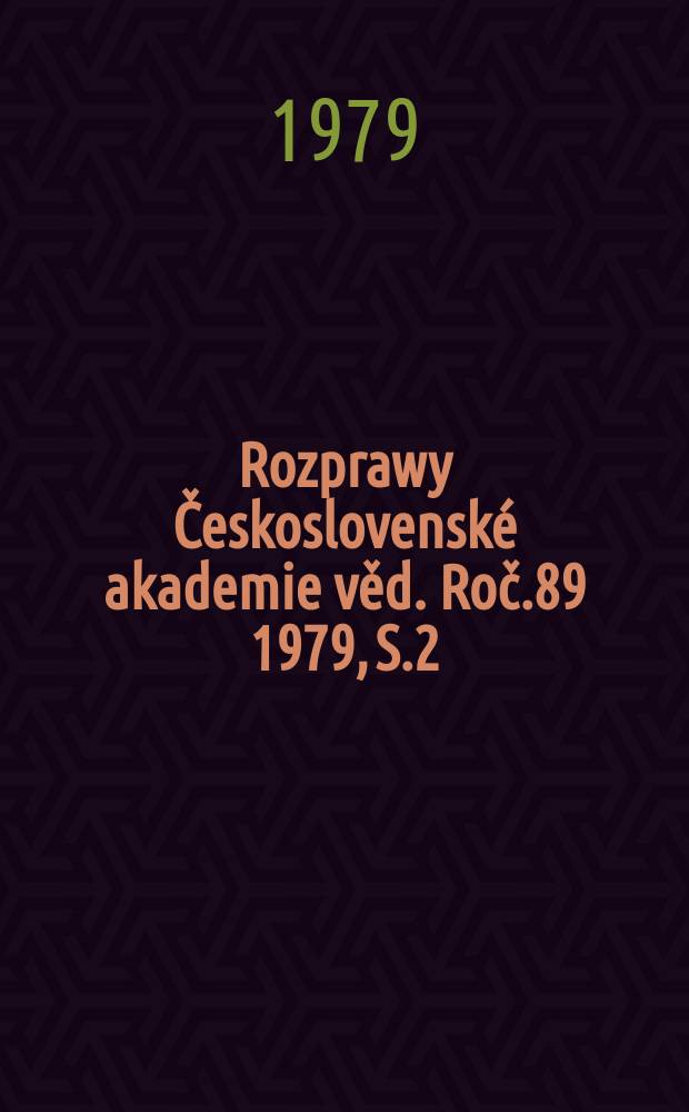 Rozprawy Československé akademie věd. Roč.89 1979, S.2 : Teorie mikrokontinua a její užití ...