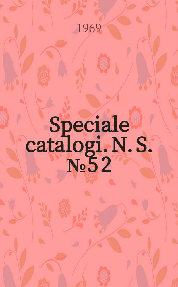 Speciale catalogi. N. S. № 5 [2] : Esperanto