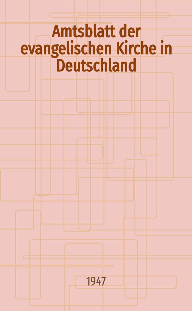 Amtsblatt der evangelischen Kirche in Deutschland