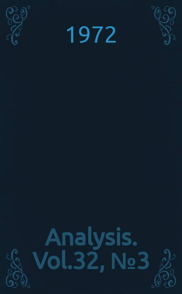 Analysis. Vol.32, №3(147)