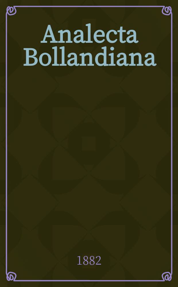 Analecta Bollandiana