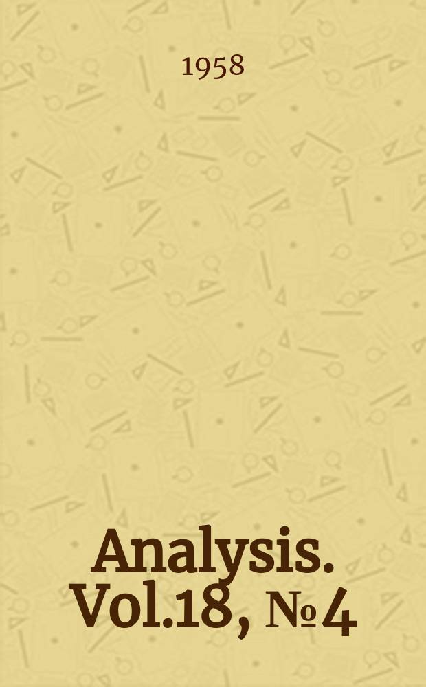 Analysis. Vol.18, №4(64)