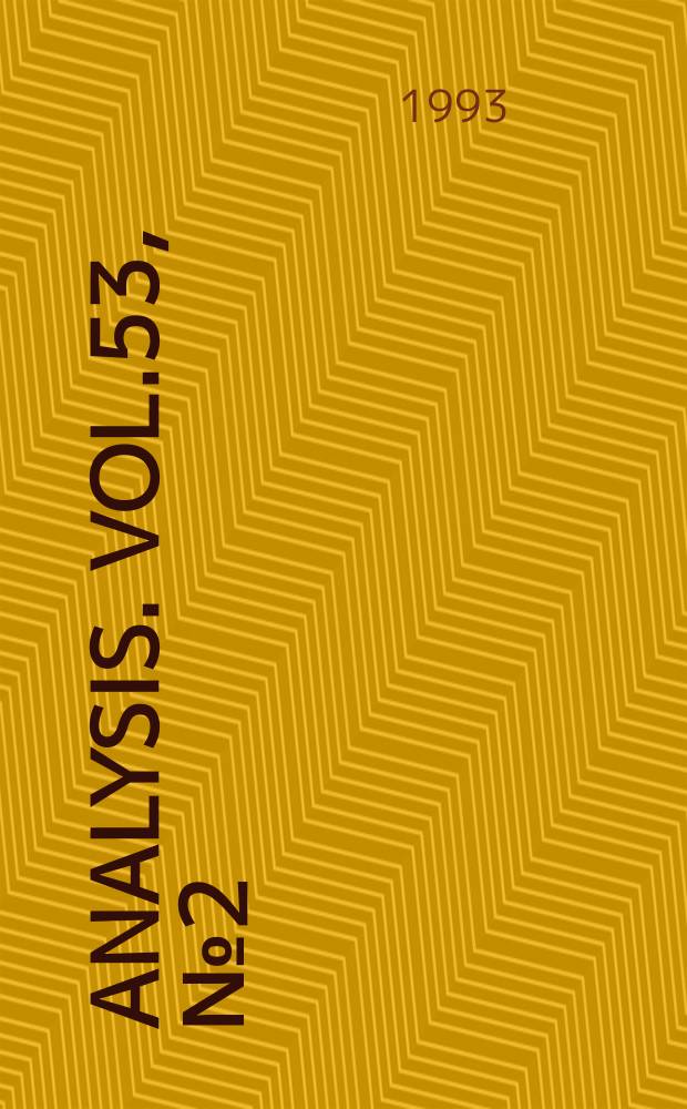 Analysis. Vol.53, №2(238)