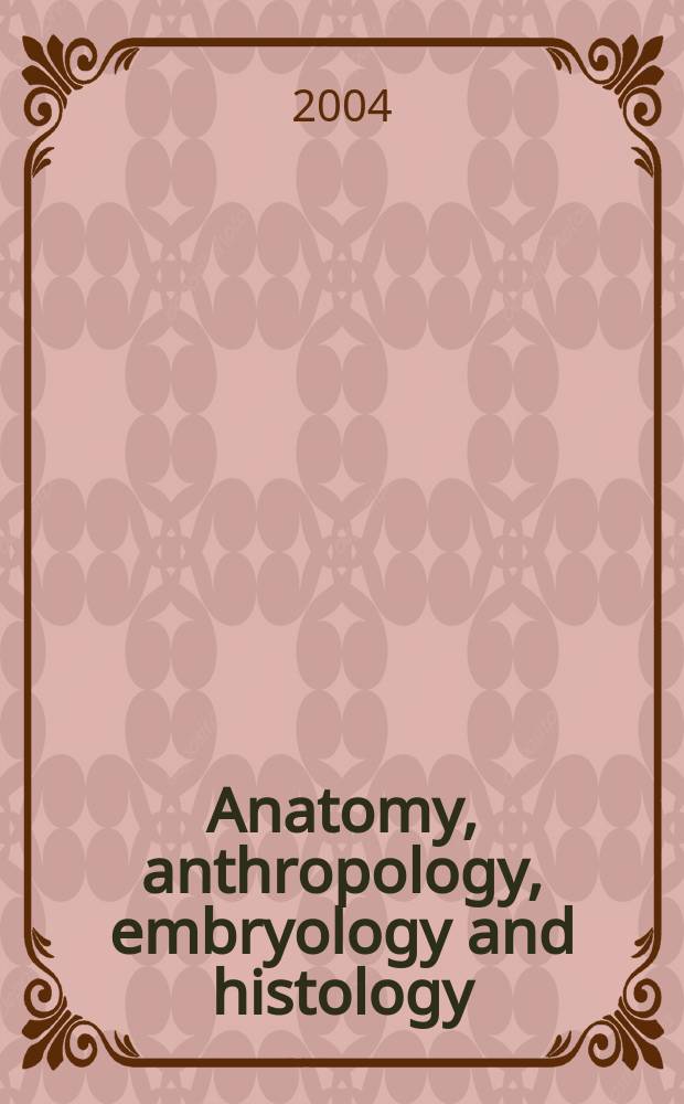 Anatomy, anthropology, embryology and histology : Sect. I of Excerpta medica. Vol.71, №1