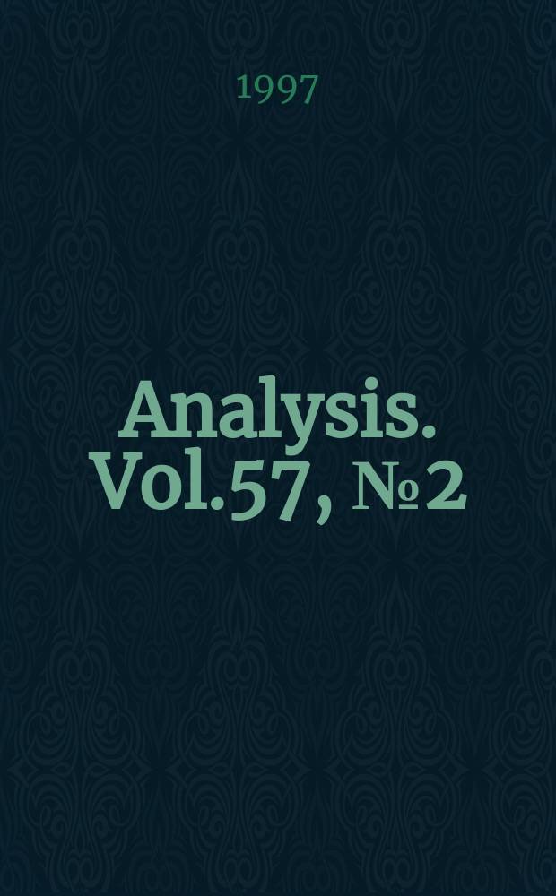 Analysis. Vol.57, №2(254)