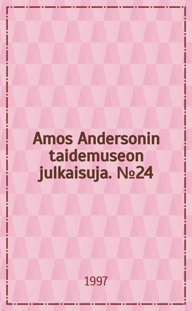 Amos Andersonin taidemuseon julkaisuja. №24 : Caroline Pipping