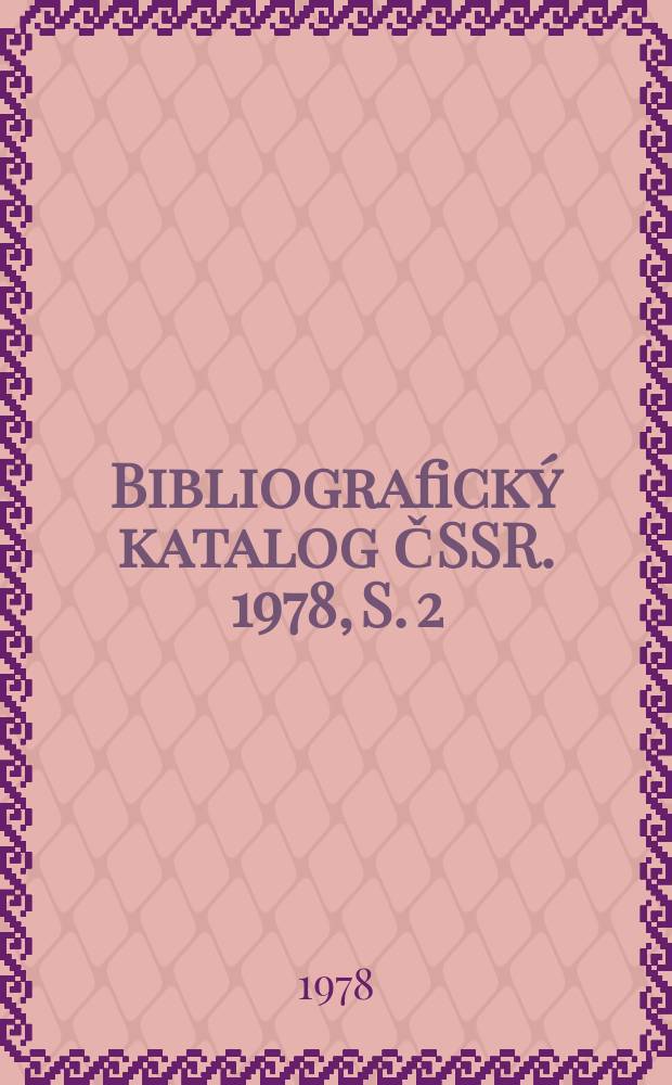 Bibliografický katalog ČSSR. 1978, S. 2